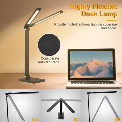 Double Head Desk Lamp with Wireless Charging USB Port - A-1 Thread Vault