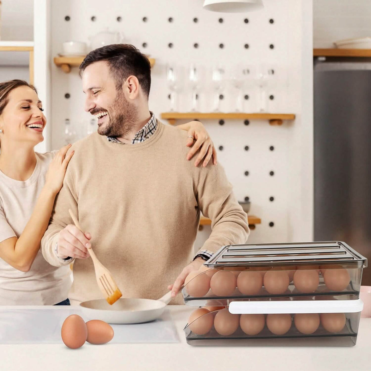 Double Layer Egg Storage for Refrigerator - A-1 Thread Vault