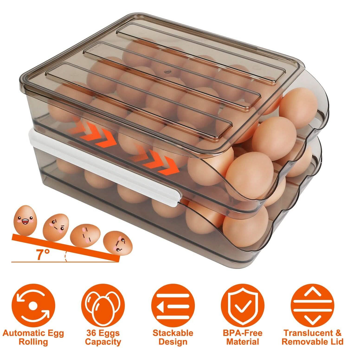 Double Layer Egg Storage for Refrigerator - A-1 Thread Vault