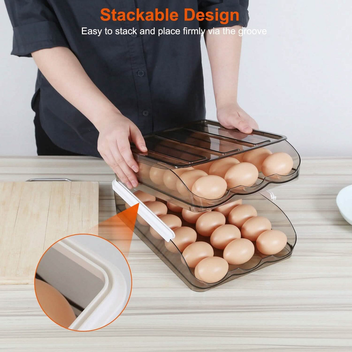 Double Layer Egg Storage for Refrigerator - A-1 Thread Vault