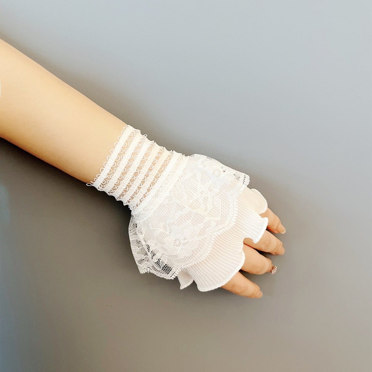 Double Layer Lace Ruffle Cuff Sleeves (MAC421) - A-1 Thread Vault