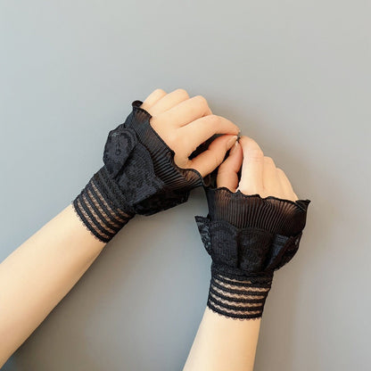 Double Layer Lace Ruffle Cuff Sleeves (MAC421) - A-1 Thread Vault