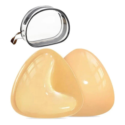 Double-Sided Sticky Bra Pads Women Summer Ultra Instant Push Up Bra Pads Reusable Padded Inserts Strapless Lift For Swimsuit - A-1 Thread Vault