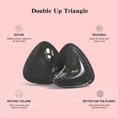 Double-Sided Sticky Bra Pads Women Summer Ultra Instant Push Up Bra Pads Reusable Padded Inserts Strapless Lift For Swimsuit - A-1 Thread Vault
