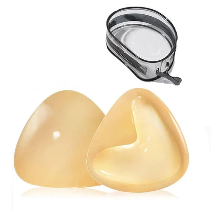 Double-Sided Sticky Bra Pads Women Summer Ultra Instant Push Up Bra Pads Reusable Padded Inserts Strapless Lift For Swimsuit - A-1 Thread Vault