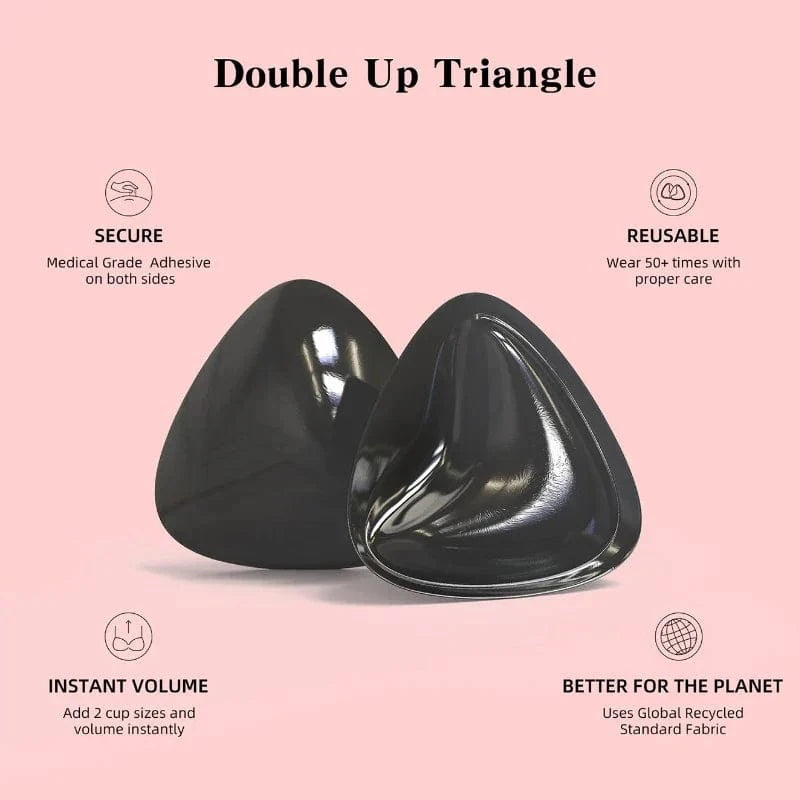 Double-Sided Sticky Bra Pads Women Summer Ultra Instant Push Up Bra Pads Reusable Padded Inserts Strapless Lift For Swimsuit - A-1 Thread Vault