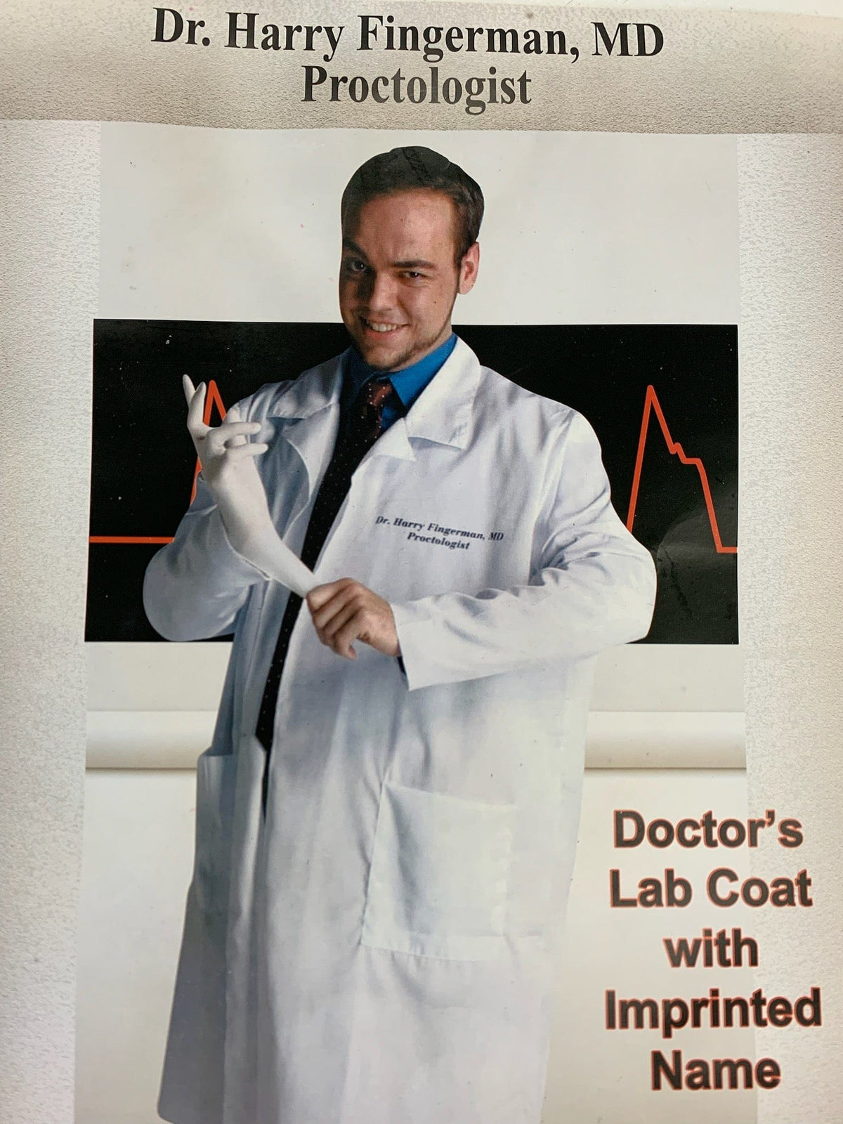 Dr. Harry Fingerman Lab Coat Costume - A-1 Thread Vault