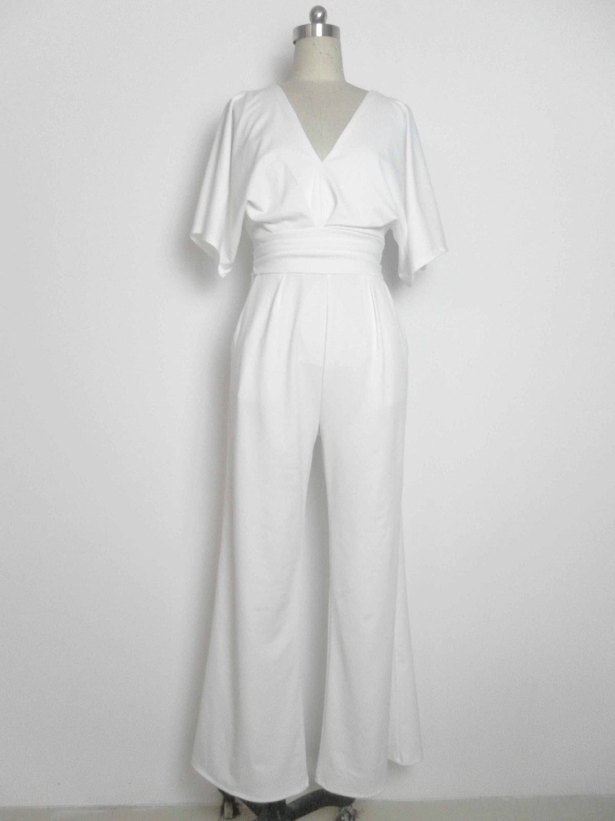 Dress Jumpsuit Explosive Deep V High Waist Wide Leg Trousers - A-1 Thread Vault