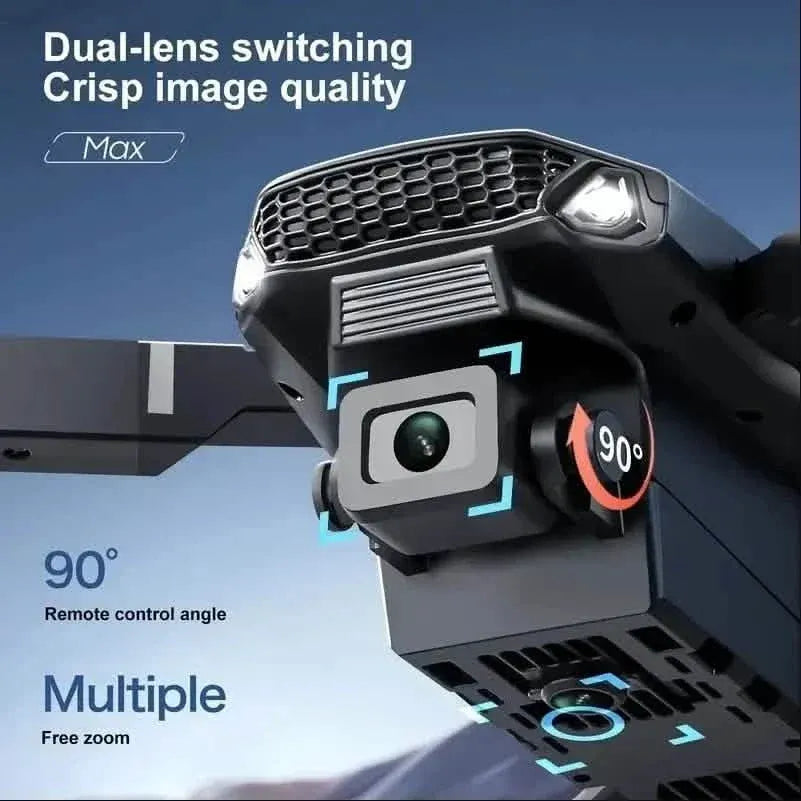 Drone MAX 2025 – Dual Camera, 1080p HD, 40min Battery, Obstacle Avoidance, Remote Control, USB Charging - A-1 Thread Vault