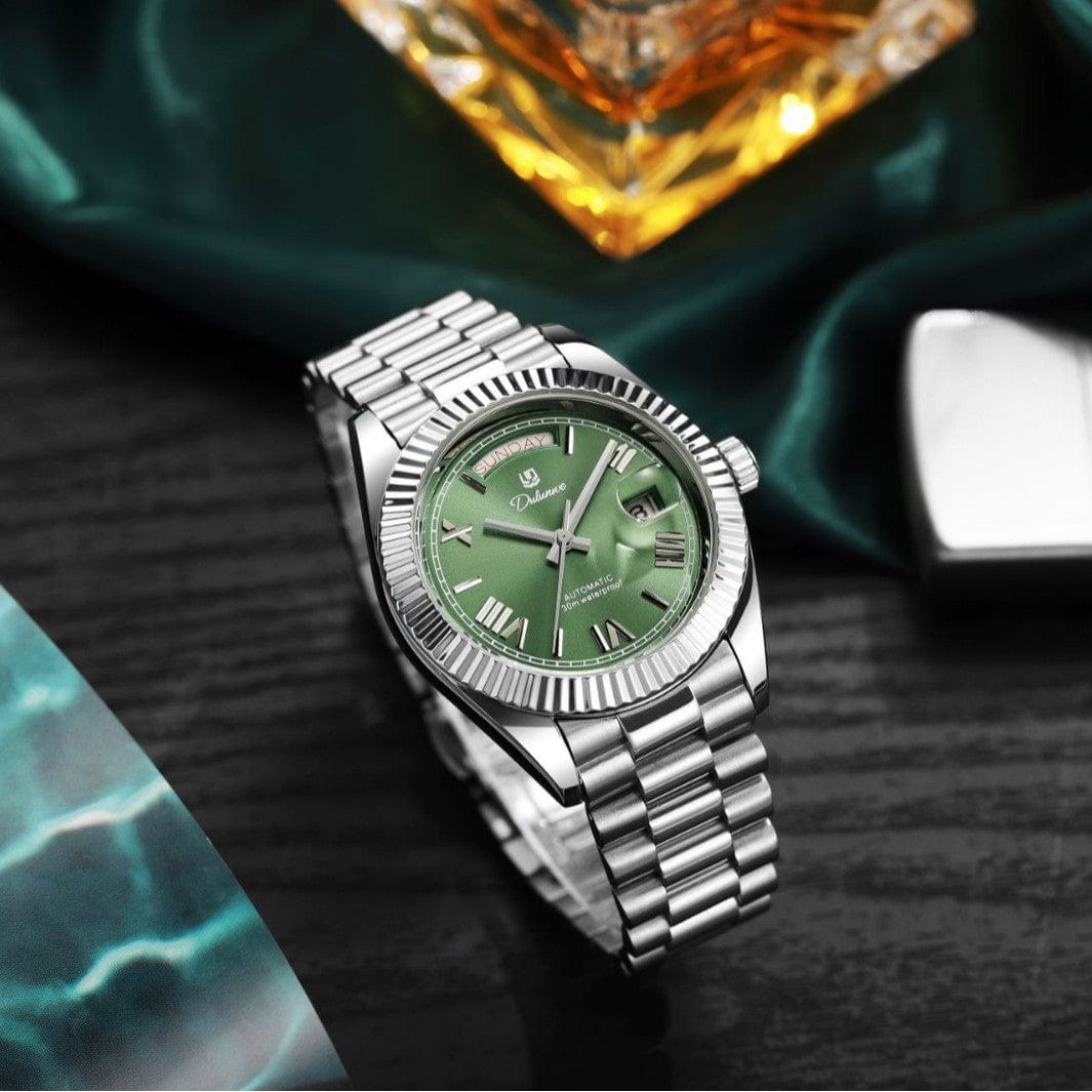 Dual-calendar Automatic Mechanical Mens Watch - A-1 Thread Vault