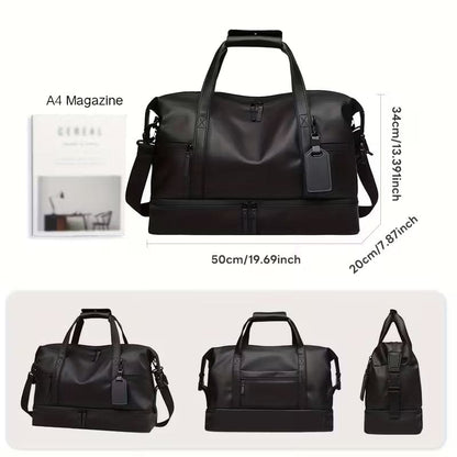 Durable Large Weekender Bag with Shoe Compartment - A-1 Thread Vault