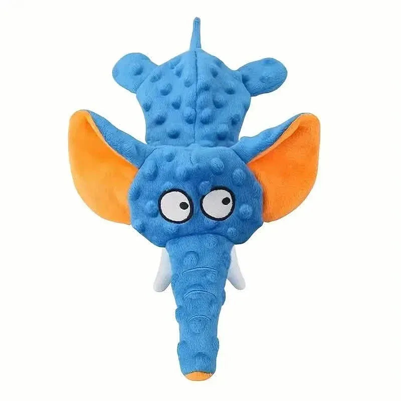 Durable Squeaky Elephant Plush Dog Toy - Bite-Resistant, Teeth Cleaning for All Breeds - A-1 Thread Vault