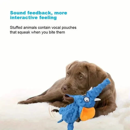 Durable Squeaky Elephant Plush Dog Toy - Bite-Resistant, Teeth Cleaning for All Breeds - A-1 Thread Vault