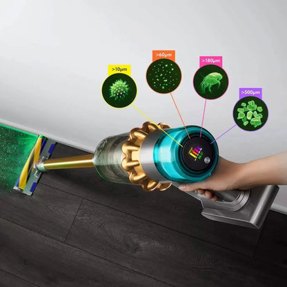 Dyson V15 Detect Absolute Stick Vacuum Cleaner HEPA Filtration - Gold (447294-01) - A-1 Thread Vault