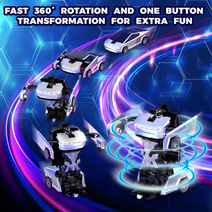 2.4GHz Remote Control Off-Road Car – Robot Transforming, LED Lights - A-1 Thread Vault