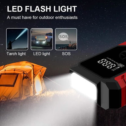Portable 12V Car Jump Starter, Battery Charger, Air Pump (LED Display) - A-1 Thread Vault