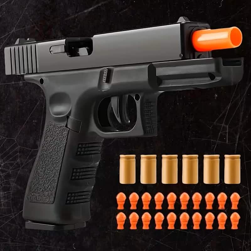 Semi-Automatic Foam Bullet Toy Pistol for Kids (8+) - A-1 Thread Vault