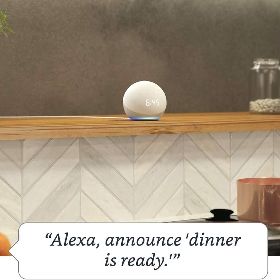 Echo Dot (4th Gen) | Smart Speaker With Clock and Alexa (Refurbished) - A-1 Thread Vault