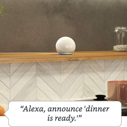 Echo Dot (4th Gen) | Smart Speaker With Clock and Alexa (Refurbished) - A-1 Thread Vault