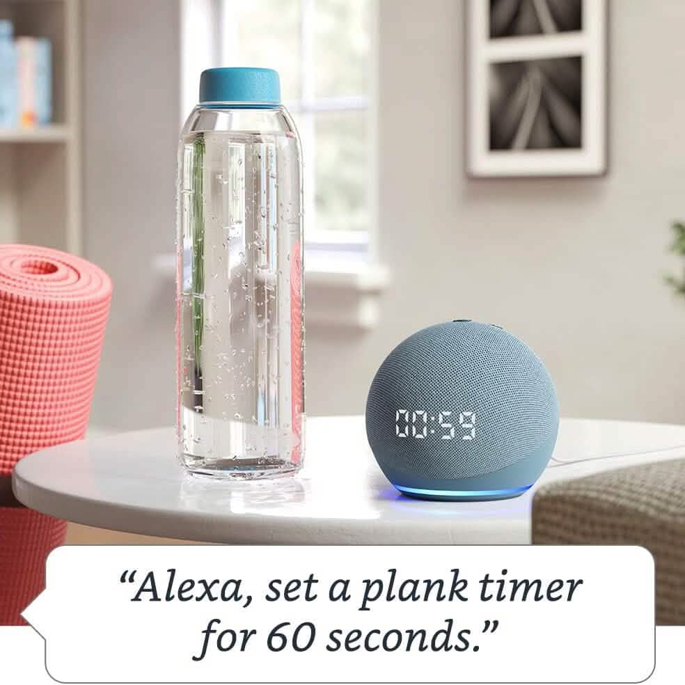 Echo Dot (4th Gen) | Smart Speaker With Clock and Alexa (Refurbished) - A-1 Thread Vault