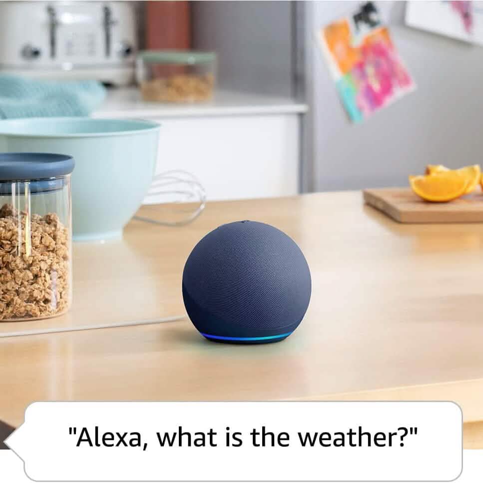 Echo Dot (5th Gen, 2022 Release) With Bigger Vibrant Sound, Helpful Routines and Alexa (Refurbished) - A-1 Thread Vault