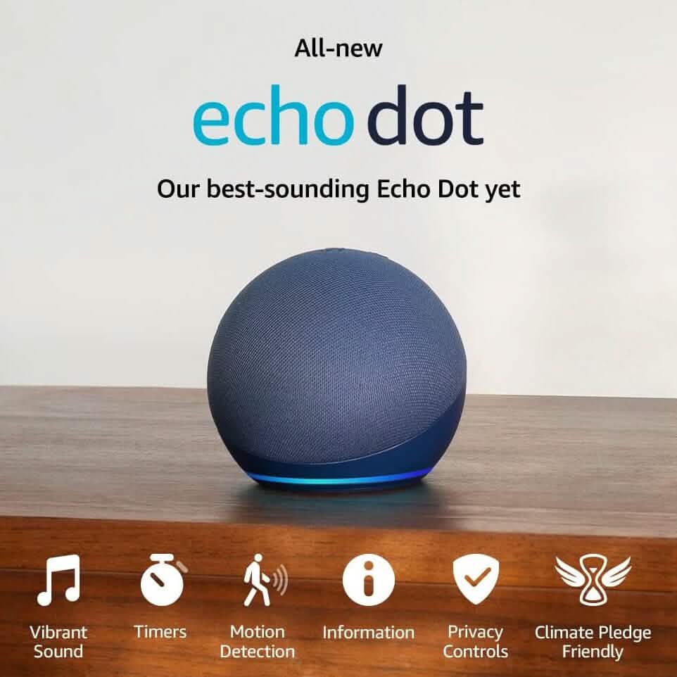 Echo Dot 5th Gen 2022 with Alexa (Refurbished) - A-1 Thread Vault