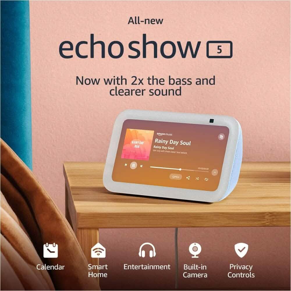 Echo Show 5 (3rd Gen, 2023 release) (Refurbished) - A-1 Thread Vault