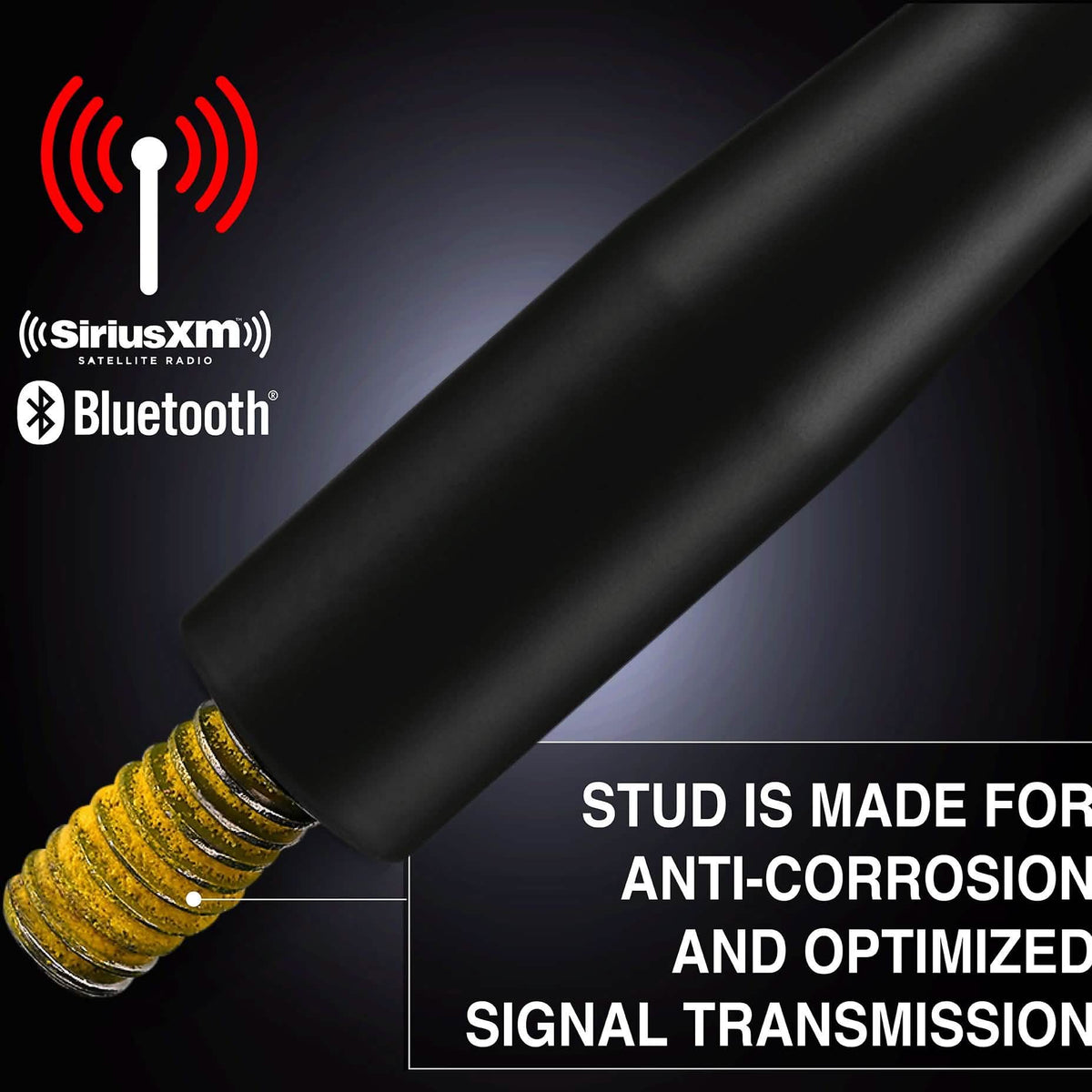 EcoAuto Antenna fits Ford F150 F250 F350 Super Duty, Bronco, Raptor & Dodge RAM Truck Short Antenna - A-1 Thread Vault