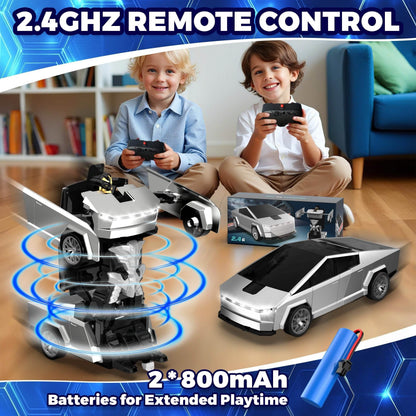 2.4GHz Remote Control Off-Road Car – Robot Transforming, LED Lights - A-1 Thread Vault