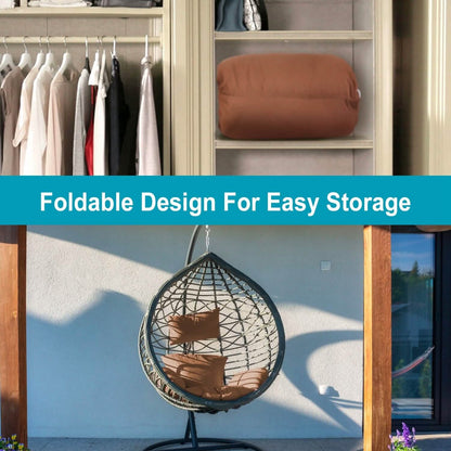 Egg Chair Hanging Basket Seat Cushion with Headrest - A-1 Thread Vault