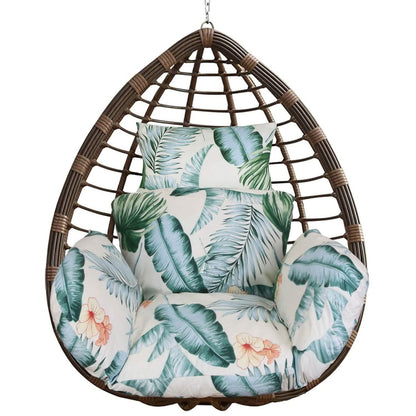 Egg Chair Hanging Basket Seat Soft Cushion with Headrest - A-1 Thread Vault