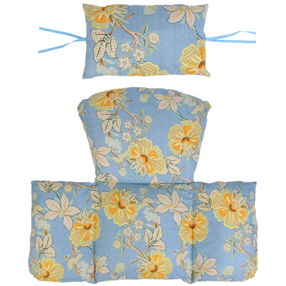Egg Chair Hanging Basket Seat Soft Cushion with Headrest - A-1 Thread Vault