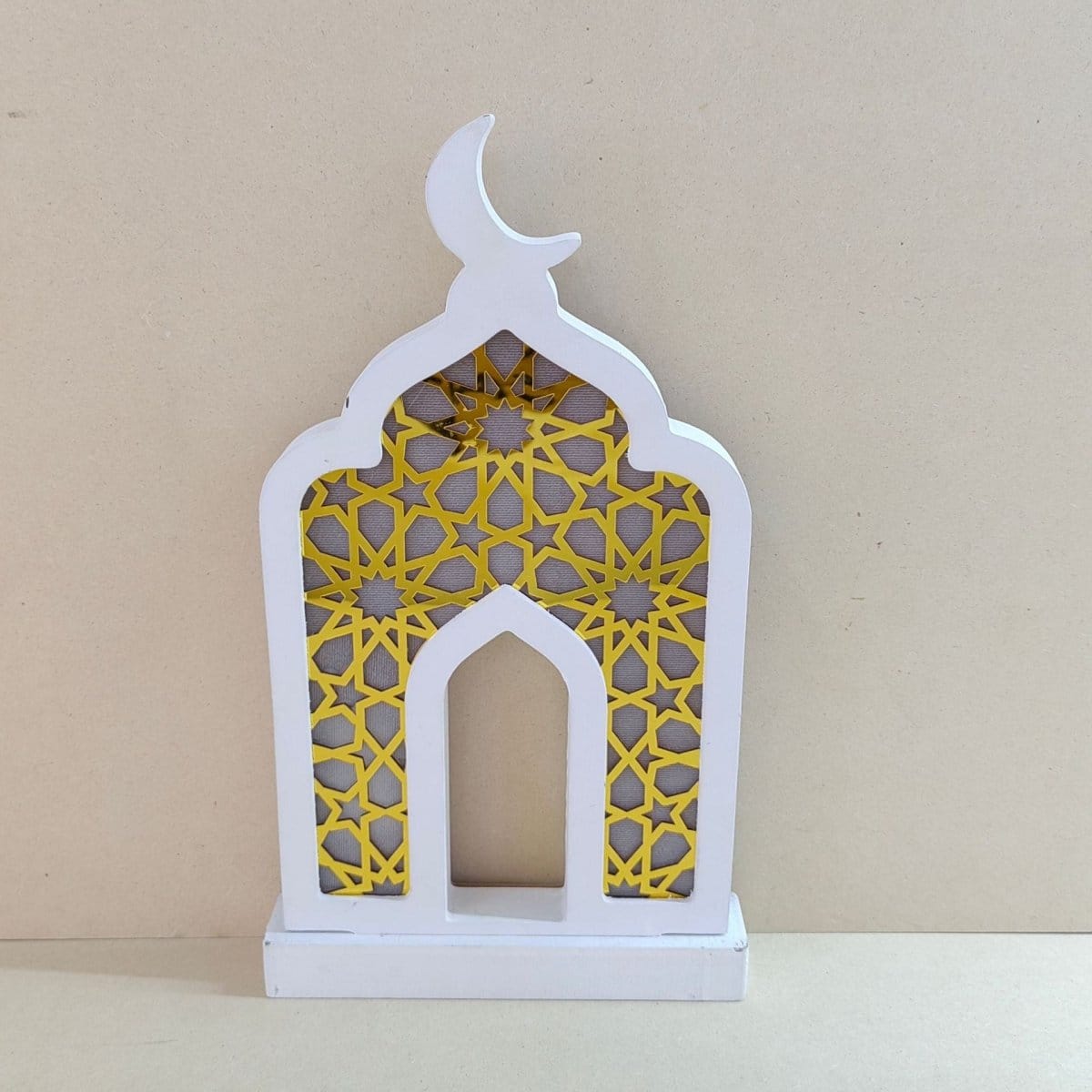 Eid Wooden LED Decorative Desktop Ornaments (MAC395) - A-1 Thread Vault