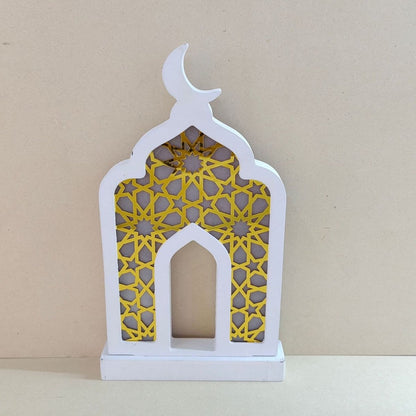 Eid Wooden LED Decorative Desktop Ornaments (MAC395) - A-1 Thread Vault