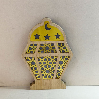 Eid Wooden LED Decorative Desktop Ornaments (MAC395) - A-1 Thread Vault
