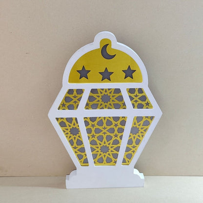 Eid Wooden LED Decorative Desktop Ornaments (MAC395) - A-1 Thread Vault