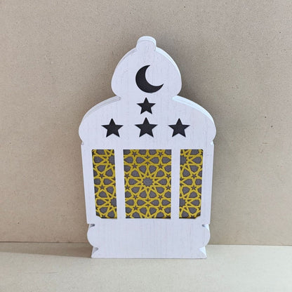 Eid Wooden LED Decorative Desktop Ornaments (MAC395) - A-1 Thread Vault