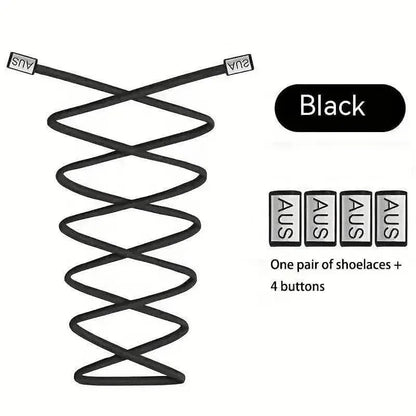 Elastic Shoelaces - 100CM Long, Easy, Durable and Comfortable - A-1 Thread Vault