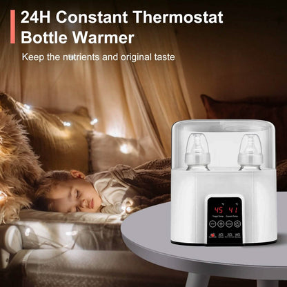 Electric Baby Milk Bottle Warmer Fit with 4 Heating Modes Adjustable Temperature Display Screen - A-1 Thread Vault