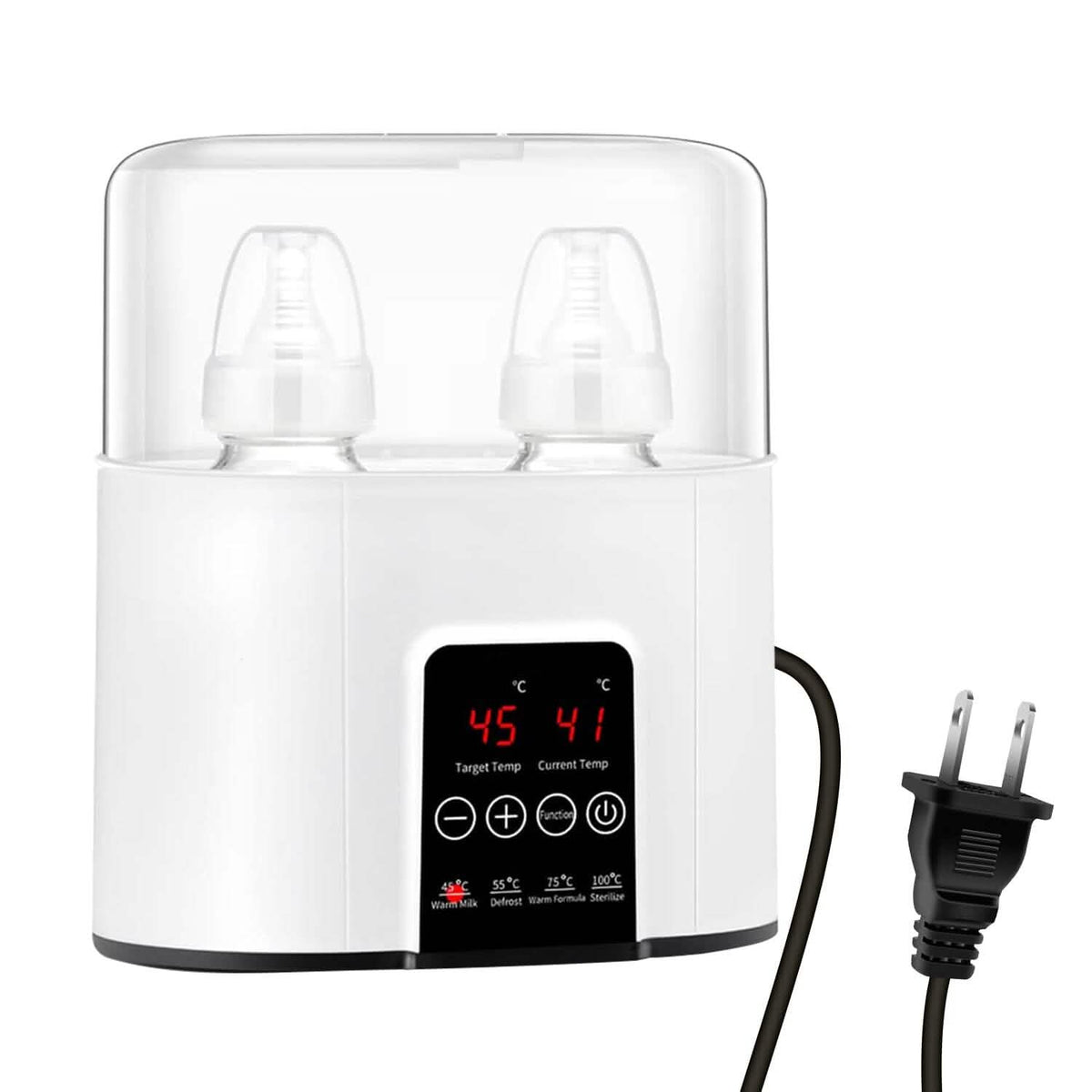 Electric Baby Milk Bottle Warmer Fit with 4 Heating Modes Adjustable Temperature Display Screen - A-1 Thread Vault
