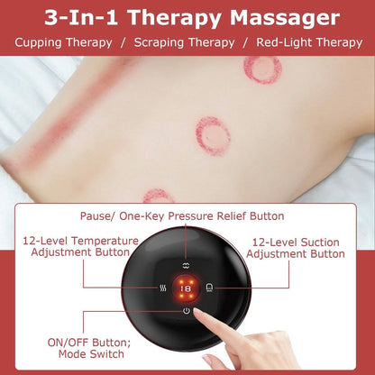 Electric Back Scraping Machine Vacuum Therapy Cupping Device - A-1 Thread Vault