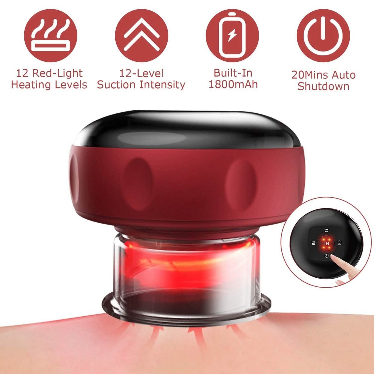 Electric Back Scraping Machine Vacuum Therapy Cupping Device - A-1 Thread Vault