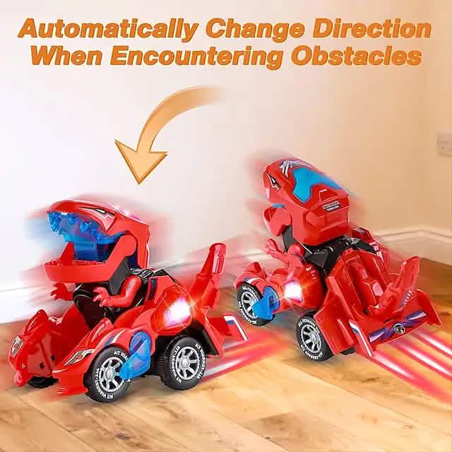Electric Dinosaur Non Remote Control Morphing Vehicle Toy - A-1 Thread Vault