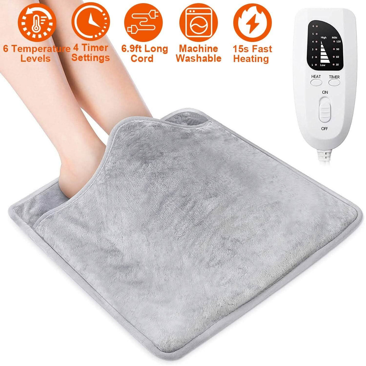 Electric Foot Warmer with 6 Temperature Settings - A-1 Thread Vault