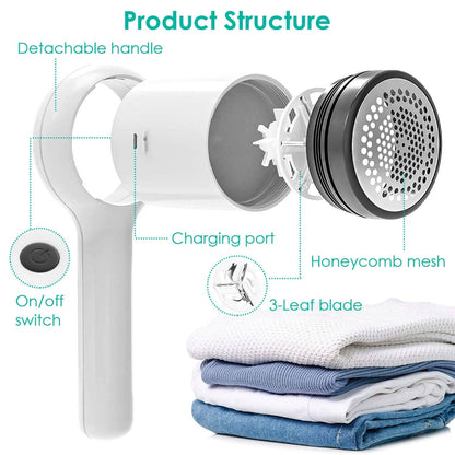 Electric Fuzz Pilling Trimmer Sweater Shaver with Detachable Handle - A-1 Thread Vault