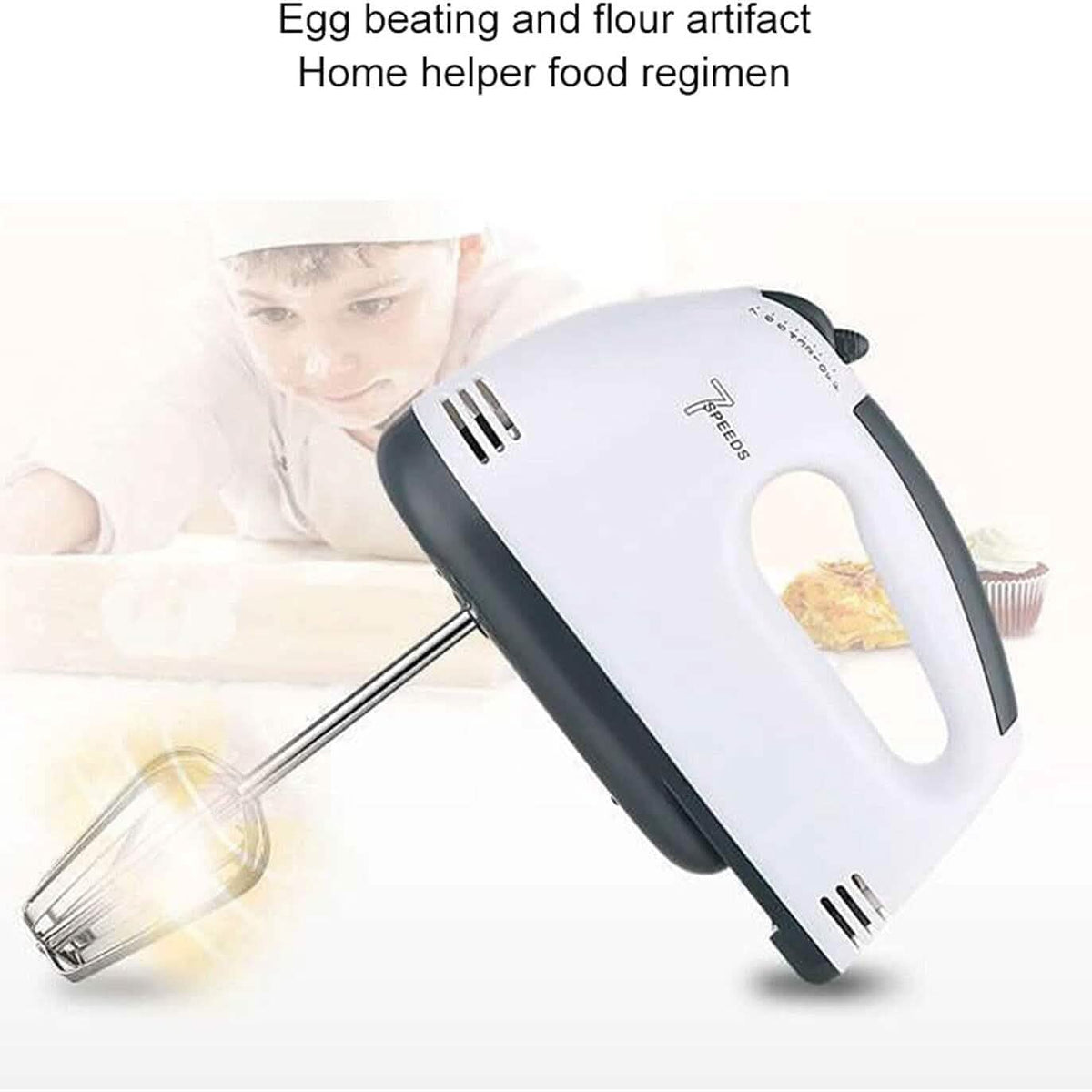 Electric Hand Mixer with 4 Mixing Rods and a Separator - A-1 Thread Vault