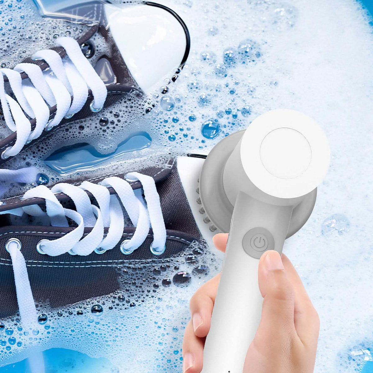 Electric Handheld Spin Scrubber Cordless Cleaning Brush with 2 Rotating Speeds - A-1 Thread Vault