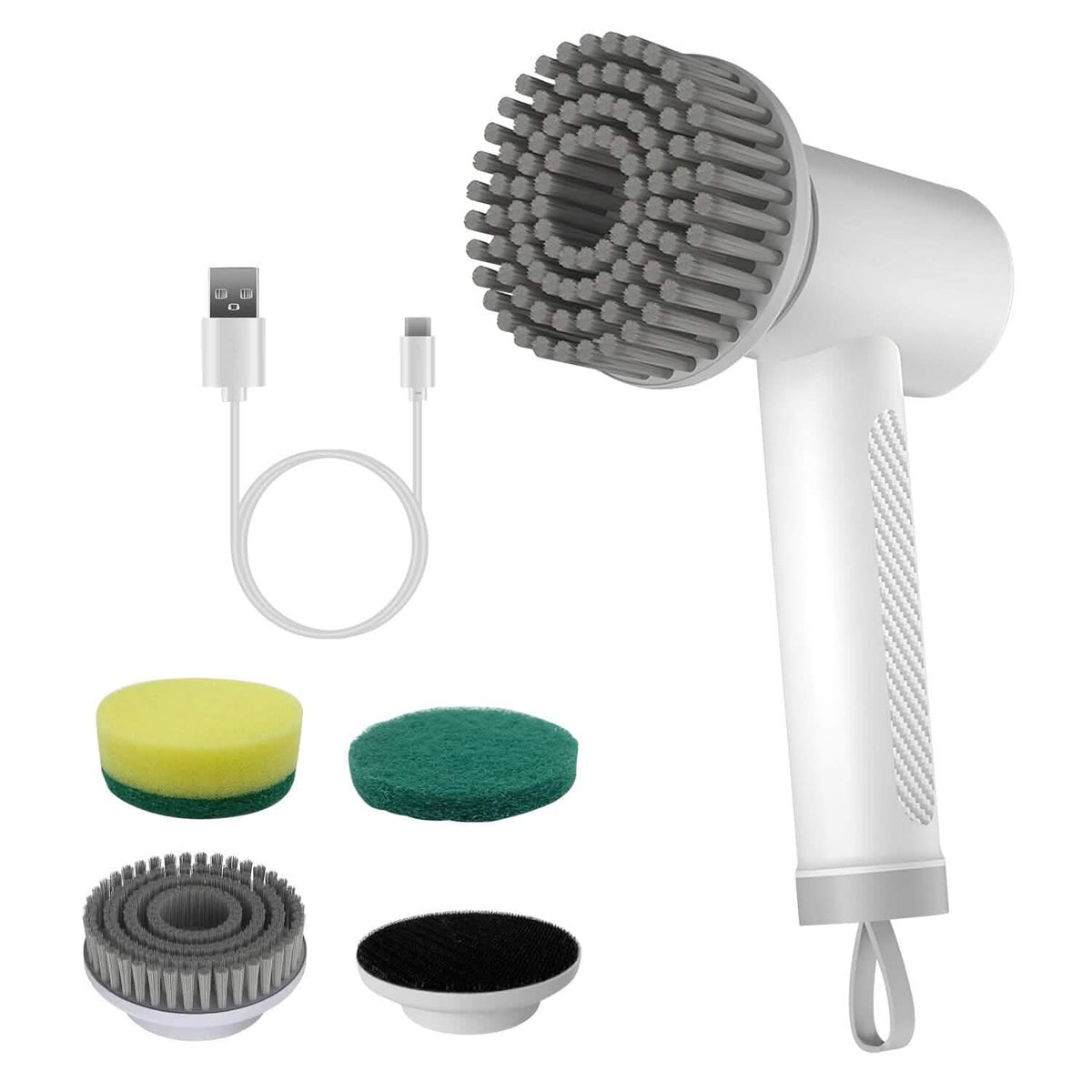 Electric Handheld Spin Scrubber Cordless Cleaning Brush with 2 Rotating Speeds - A-1 Thread Vault