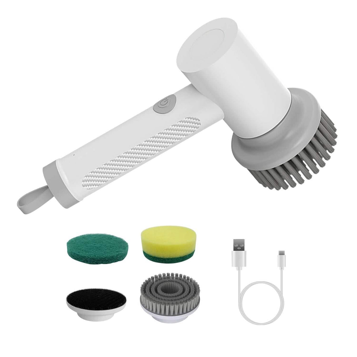 Electric Handheld Spin Scrubber Cordless Cleaning Brush with 2 Rotating Speeds - A-1 Thread Vault