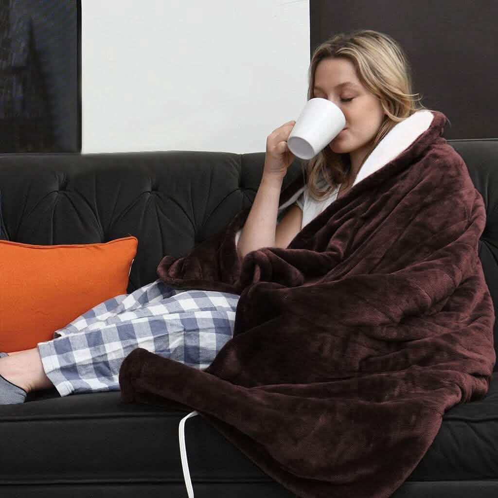 Electric Heated Flannel Throw Blanket - A-1 Thread Vault